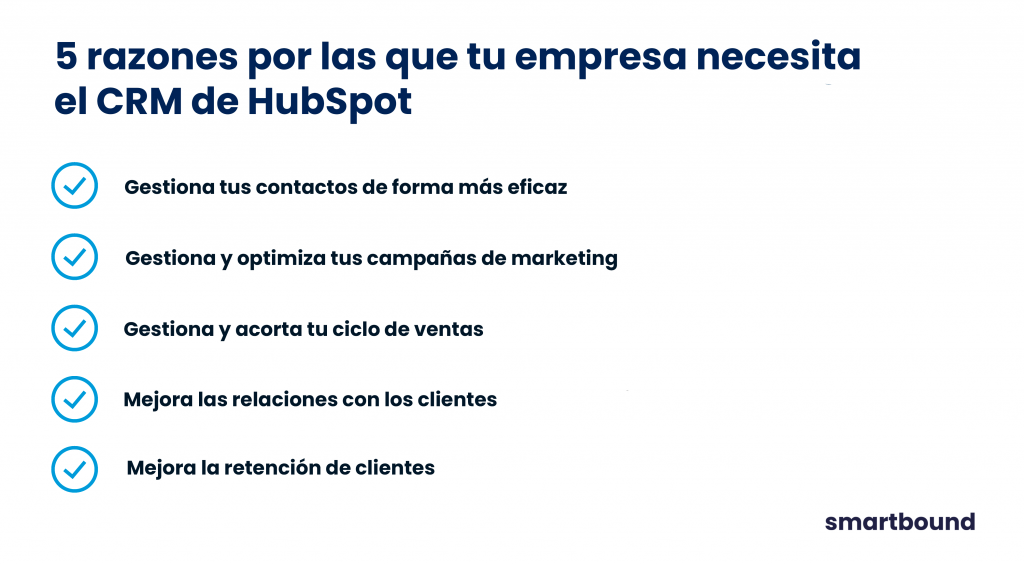 5 razones por las que tu empresa necesita un CRM - Smartbound